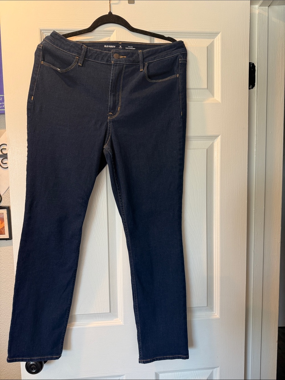 Old Navy Navy Blue Straight Jeans
